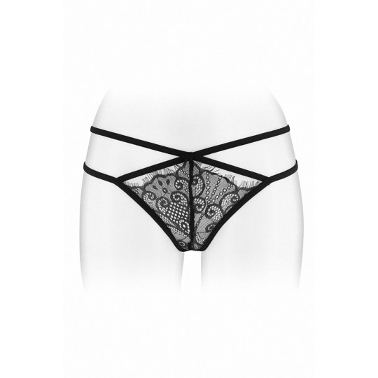 String ouvert Mylene - noir